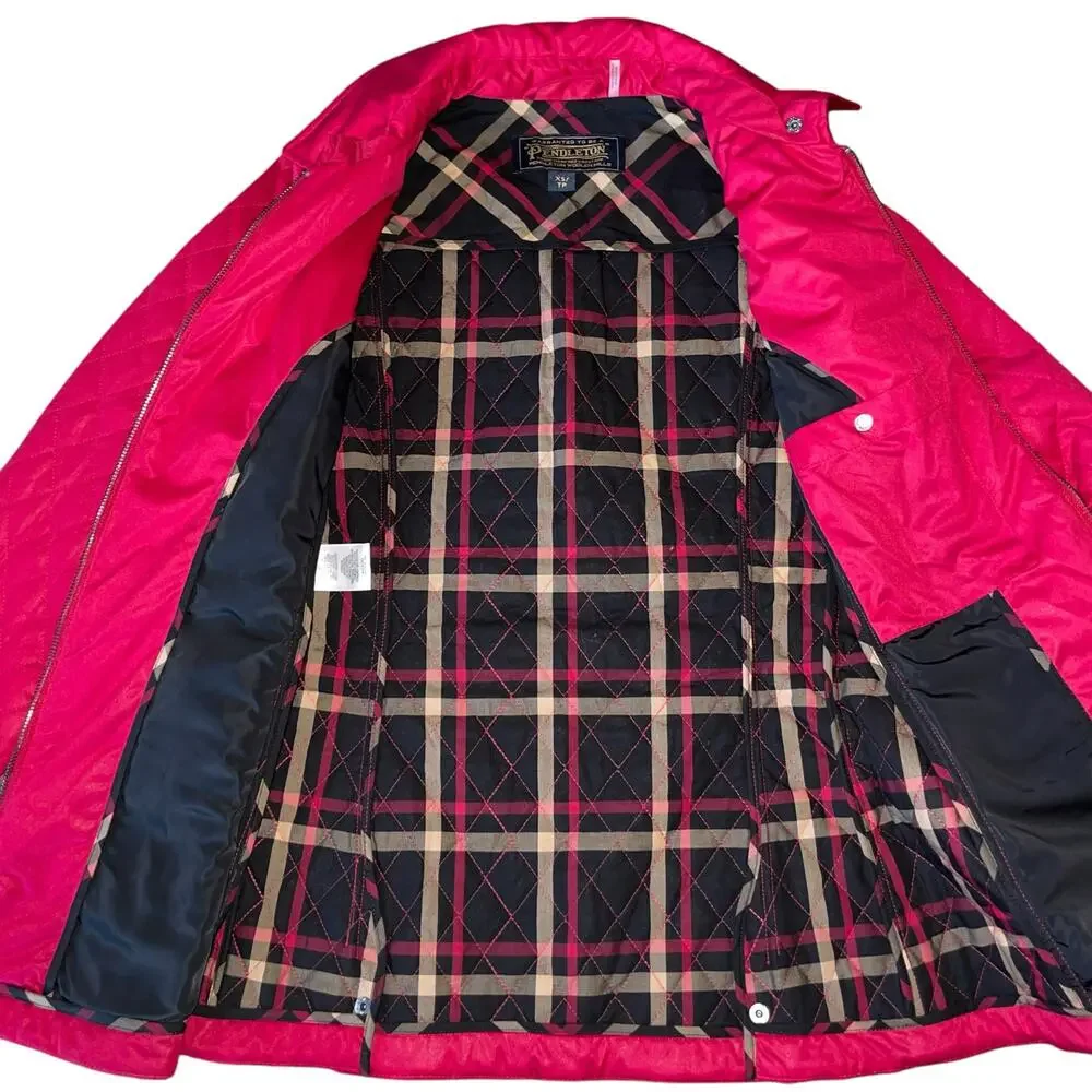 Pendleton Jacket Faux Leather Equestrian - Picture 9 of 13